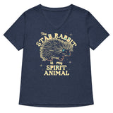 The Stab Rabbit Is My Spirit Animal Women's V-Neck Tee