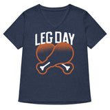 Leg Day Women's V-Neck Tee