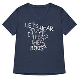 Let's Hear It For The Boos Women's V-Neck Tee