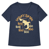 Spooky Shark Women's V-Neck Tee