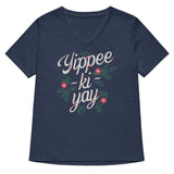 Yippee-Ki-Yay Women's V-Neck Tee