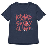 Kidnap The Sandy Claws Women's V-Neck Tee