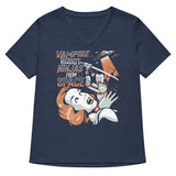 Vampire Robot Ninja From Space Women's V-Neck Tee