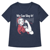 We Can Slay It! Women's V-Neck Tee