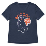 Ghost Boo Women's V-Neck Tee
