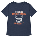 T-Rex Detection Method Women's V-Neck Tee