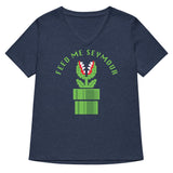 Feed Me Seymour Women's V-Neck Tee