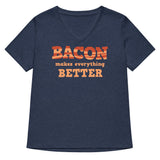 Bacon Makes Everything Better Women's V-Neck Tee