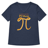 Pi-thon Women's V-Neck Tee
