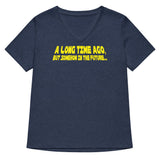 A Long Time Ago, But Somehow In The Future Women's V-Neck Tee