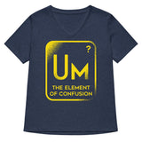 The Element Of Confusion Women's V-Neck Tee