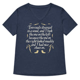 Two Roads Diverged Women's V-Neck Tee