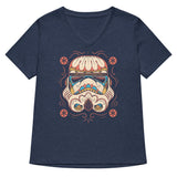 Sugar Skull Trooper Women's V-Neck Tee