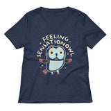 Feeling Sensationowl Women's V-Neck Tee