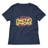 Meta Phors Be With You Women's V-Neck Tee