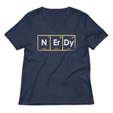 NErDy Elements Women's V-Neck Tee