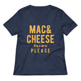 Mac And Cheese Please Women's V-Neck Tee