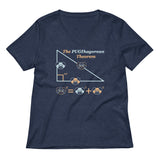 Pugthagorean Theorem Women's V-Neck Tee