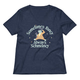 Sometimes Fancy Always Schmancy Women's V-Neck Tee