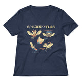 Species Of Flies Women's V-Neck Tee