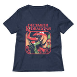 December & Dragons Women's V-Neck Tee