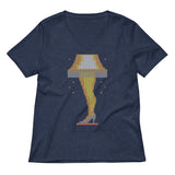 Leg Lamp Sweater Women's V-Neck Tee