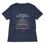 The Main Food Groups Women's V-Neck Tee