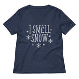 I Smell Snow Women's V-Neck Tee