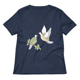 Two Turtle Doves Women's V-Neck Tee