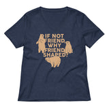 If Not Friend, Why Friend Shaped? Women's V-Neck Tee