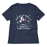 Have A Holly Jawly Christmas Women's V-Neck Tee