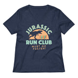 Jurassic Run Club Women's V-Neck Tee