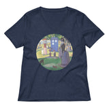 Tardis On La Grande Women's V-Neck Tee
