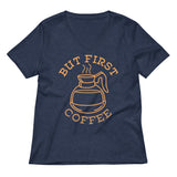 But First Coffee Women's V-Neck Tee