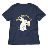In My Hoppy Place Women's V-Neck Tee