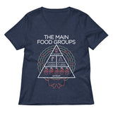 The Main Food Groups Women's V-Neck Tee