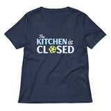 The Kitchen Is Closed Women's V-Neck Tee