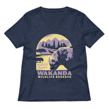 Wakanda Wildlife Reserve Women's V-Neck Tee