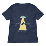 Nessie Abduction Women's V-Neck Tee