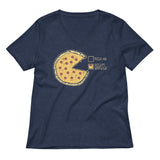 Pizza Pie Chart Women's V-Neck Tee