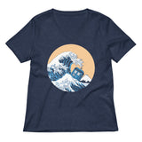 Police Box Wave Women's V-Neck Tee