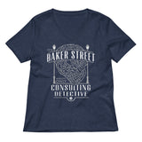 Baker Street Consulting Detective Women's V-Neck Tee