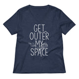 Get Outer My Space Women's V-Neck Tee
