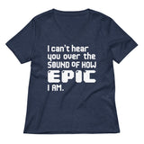 I Can't Hear You Women's V-Neck Tee