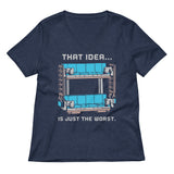 Double Decker Couch Women's V-Neck Tee