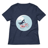Jump The Moon Women's V-Neck Tee