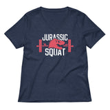 Jurassic Squat Women's V-Neck Tee