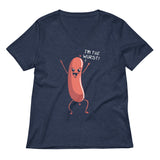 I'm The Wurst Women's V-Neck Tee