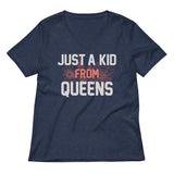 Just A Kid From Queens Women's V-Neck Tee