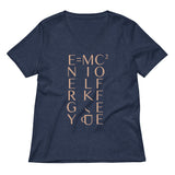 Energy Equals Milk Times Coffee Squared Women's V-Neck Tee